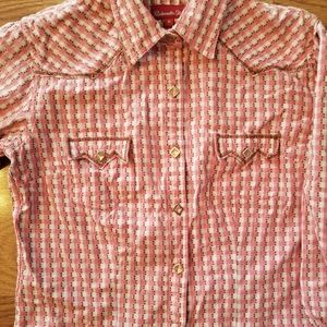🌻Pink Panhandle Slim Western Shirt